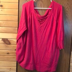 Reversible sweater 2x Fuschia